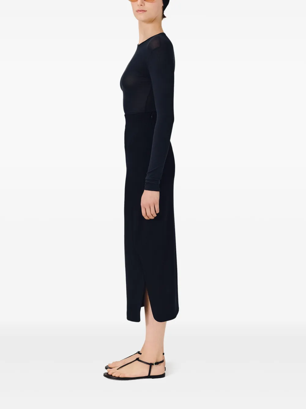 Shop Fforme Kay Pencil Skirt In Blau