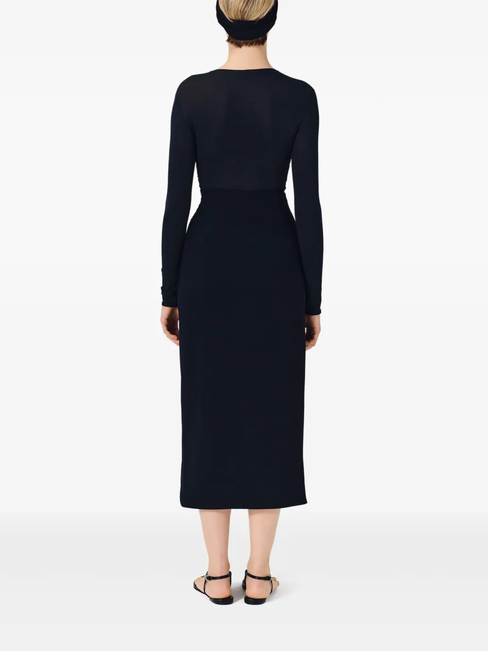 Shop Fforme Kay Pencil Skirt In Blau