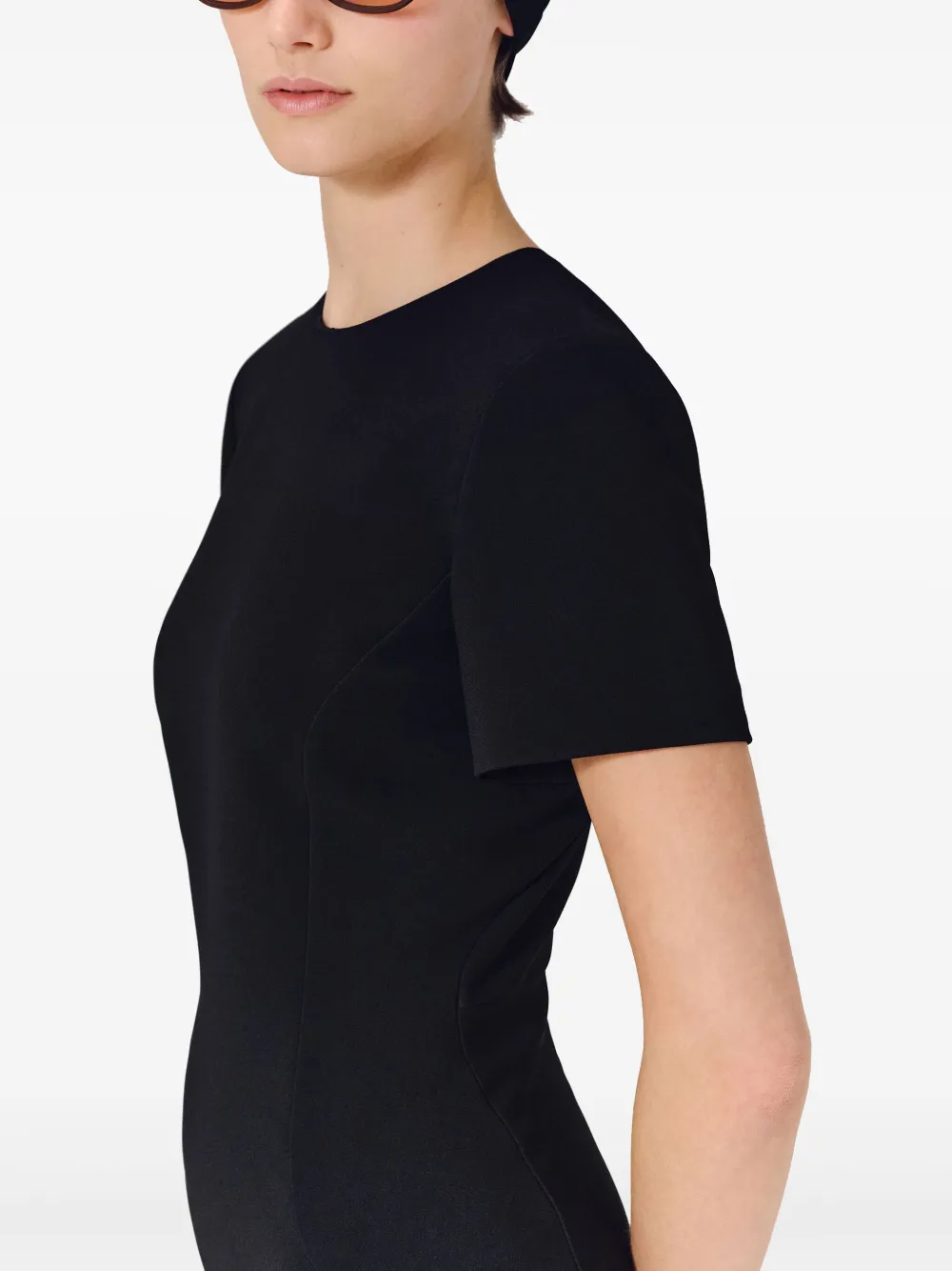 Shop Fforme Lyla Midi Dress In Schwarz