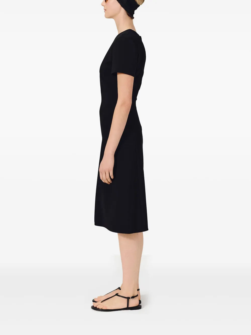 Shop Fforme Lyla Midi Dress In Schwarz