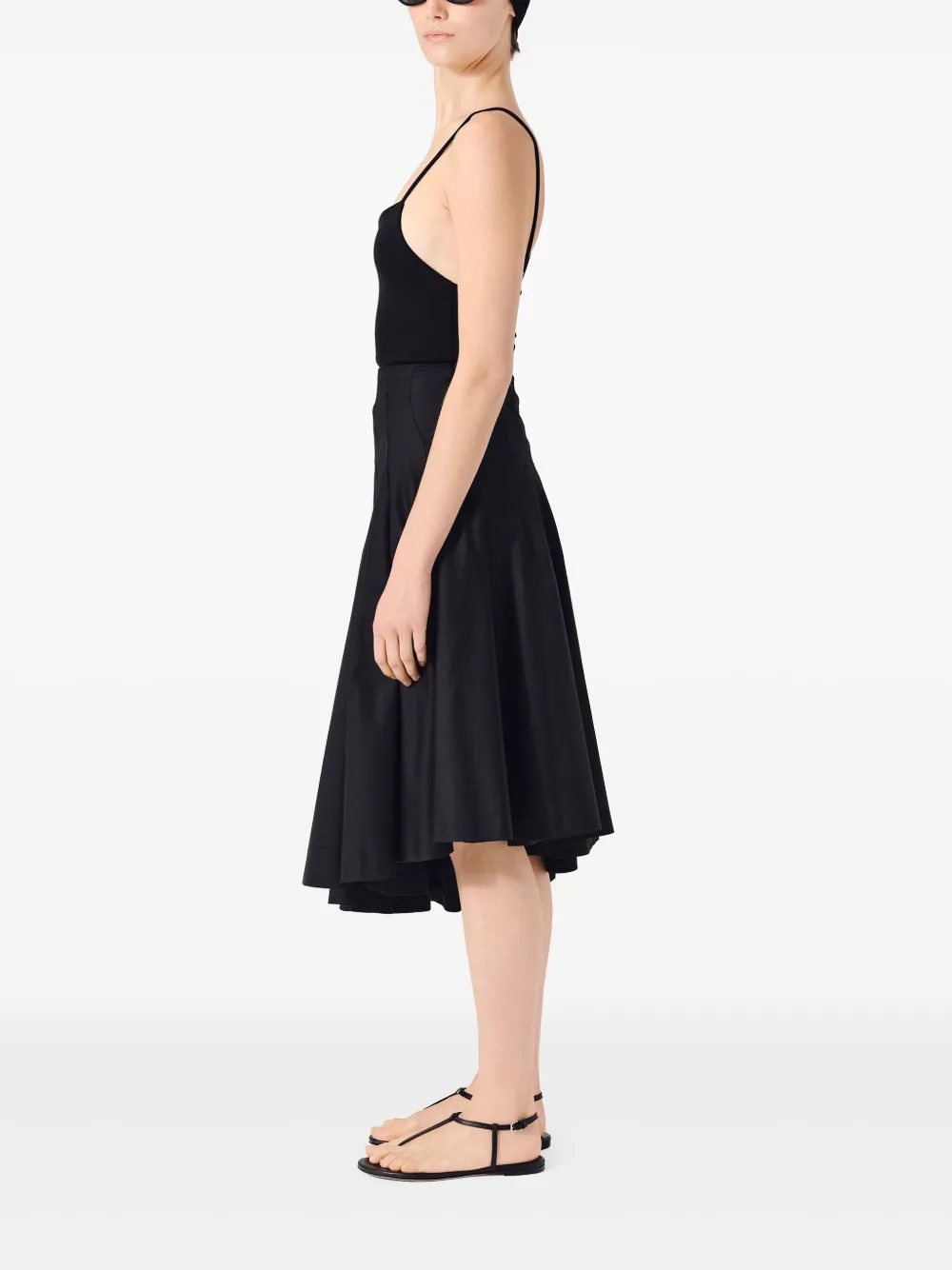 FFORME RIO ASYMMETRIC MIDI SKIRT