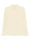 Elisabetta Franchi letter-embroidered shirt - Yellow