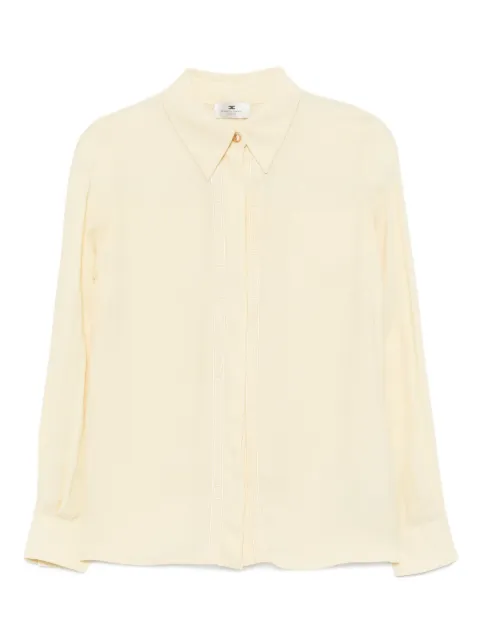 Elisabetta Franchi letter-embroidered shirt