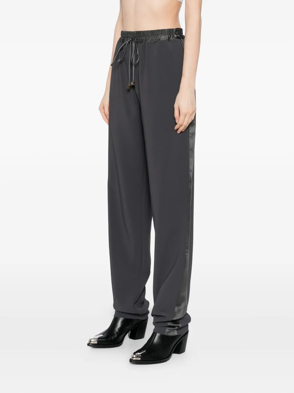 Elisabetta Franchi Crêpe broek Grijs
