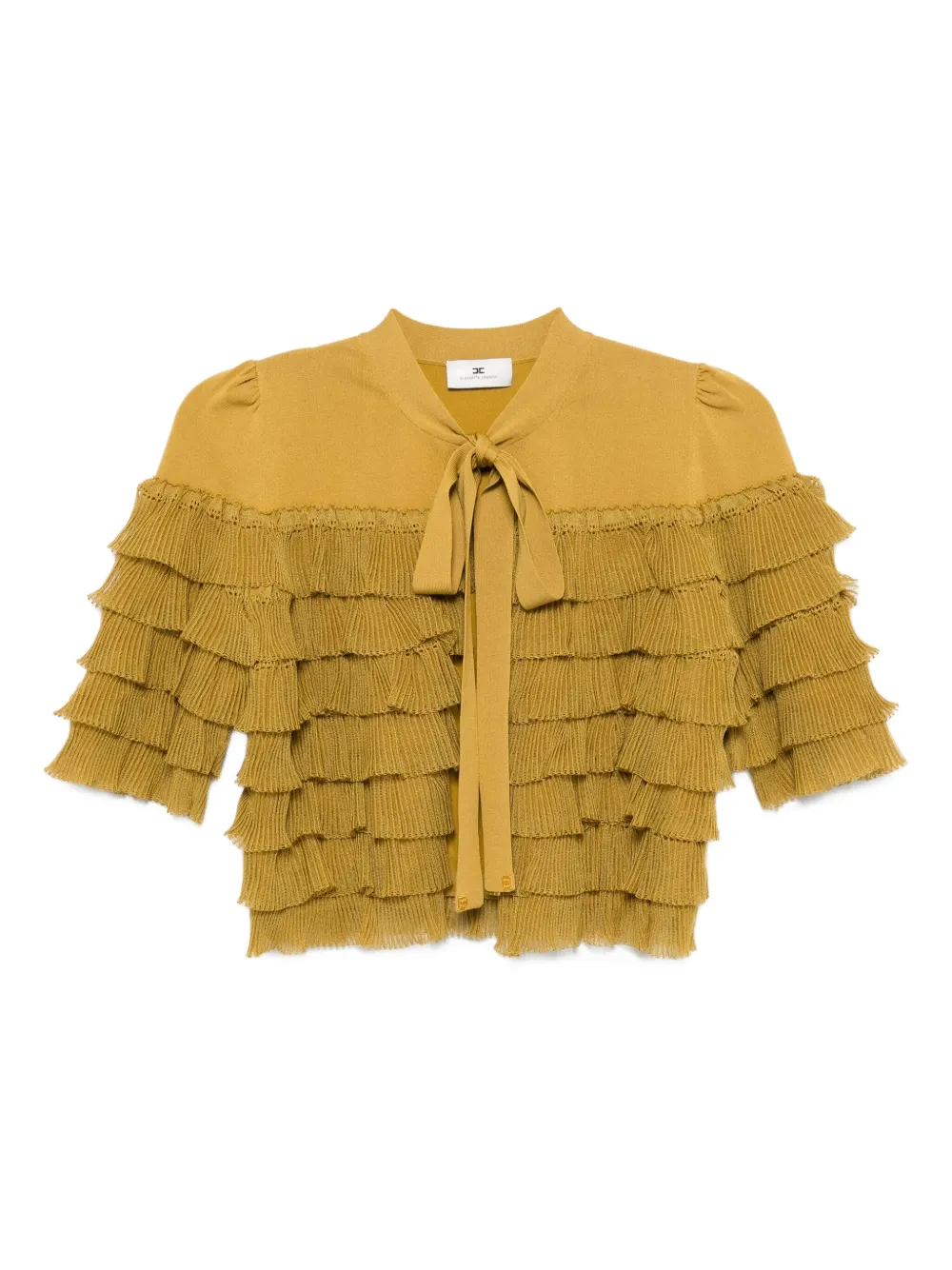 Elisabetta Franchi Gebreide blouse Geel