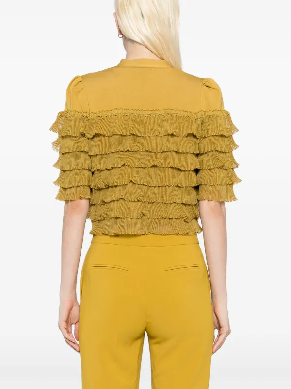 Elisabetta Franchi ニットブラウス | イエロー | FARFETCH JP