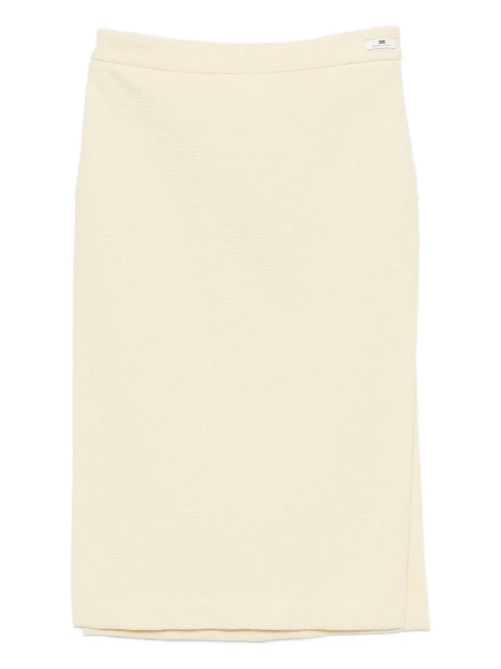 Elisabetta Franchi Tweed rok verfraaid met diamant Geel