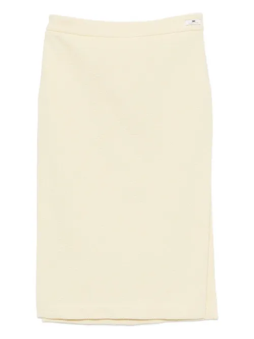 Jupe en tweed à ornements - Elisabetta Franchi - Modalova