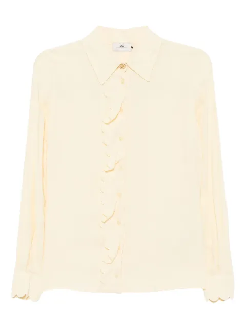 Elisabetta Franchi scallop-embroidered shirt
