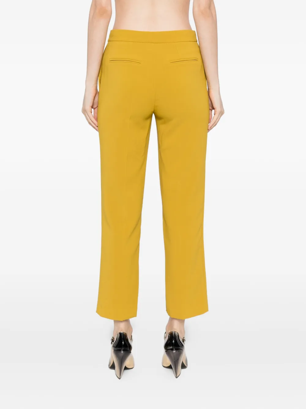 Elisabetta Franchi Crêpe broek Geel