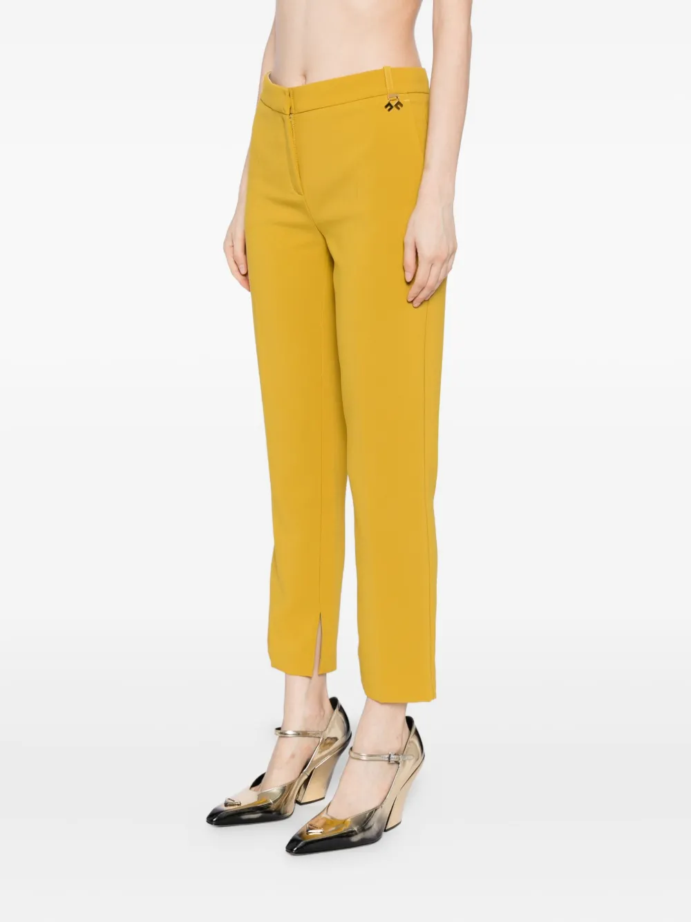 Elisabetta Franchi Crêpe broek Geel