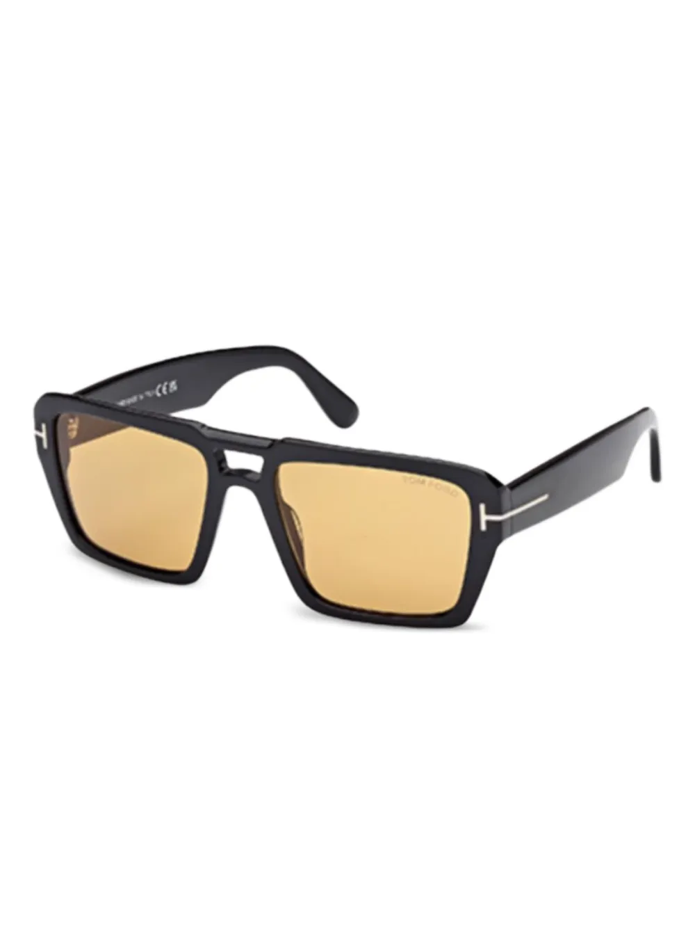 TOM FORD Eyewear Zonnebril met vierkant montuur Zwart