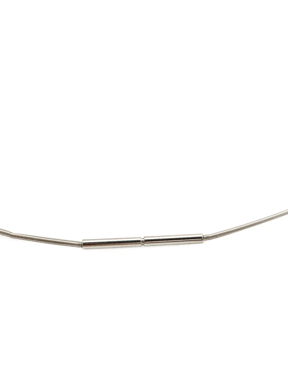 Hermès Pre-Owned 20th Century Palladium Plated Cage dH Cube Necklace costume necklace | Image 2