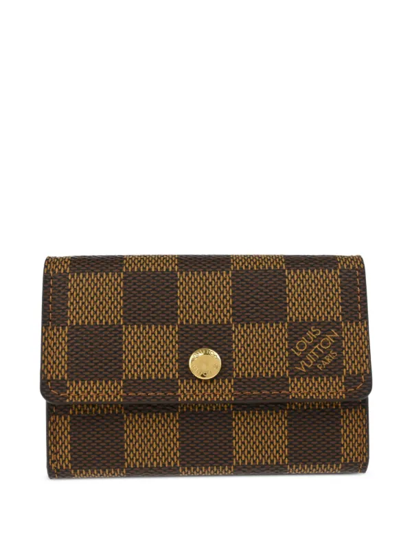 Louis Vuitton Pre-Owned Portafoglio Damier Ebène 2005 Marrone