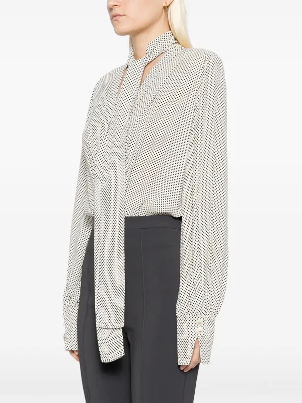 トップス Elisabetta Franchi Elisabetta Franchi polka-dot Top | White | FARFETCH