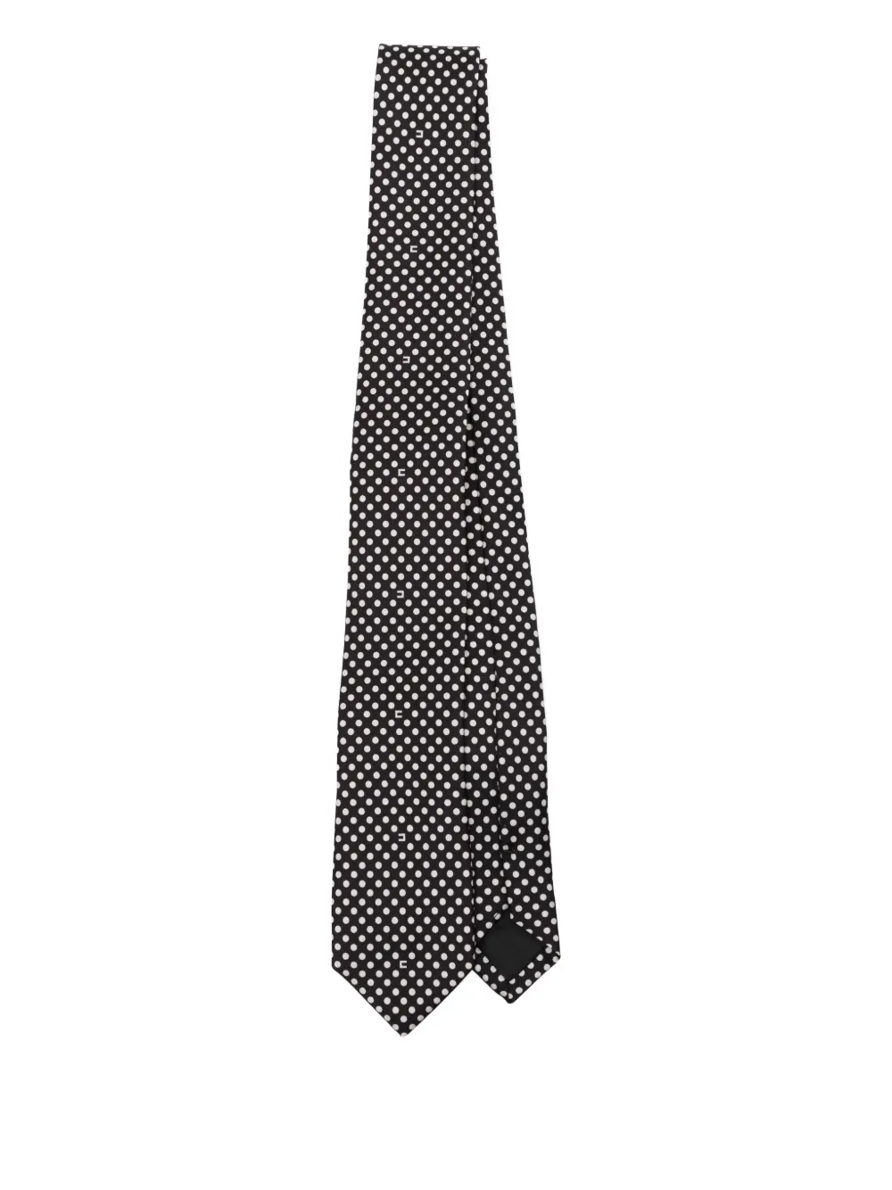 Elisabetta Franchi Polka-dot Printed Tie In Black