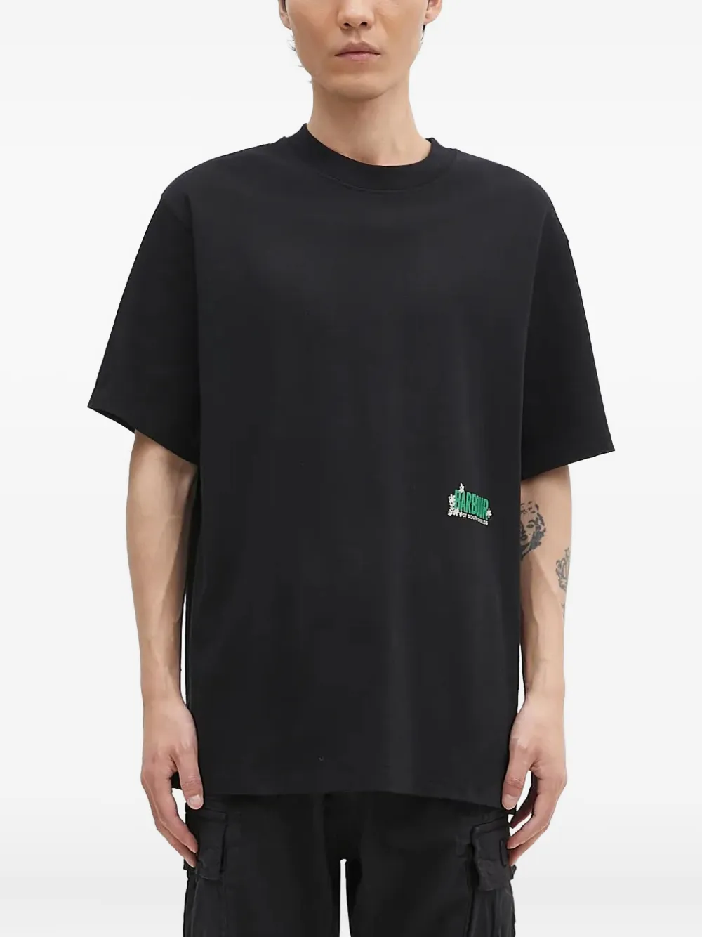 Barbour graphic-print T-shirt | Black | Image 1