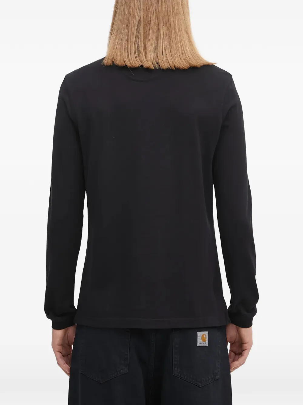Barbour Poloshirt met lange mouwen Zwart