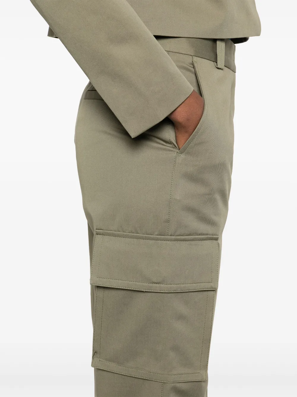 Shop Anine Bing Dayton Trousers In Green