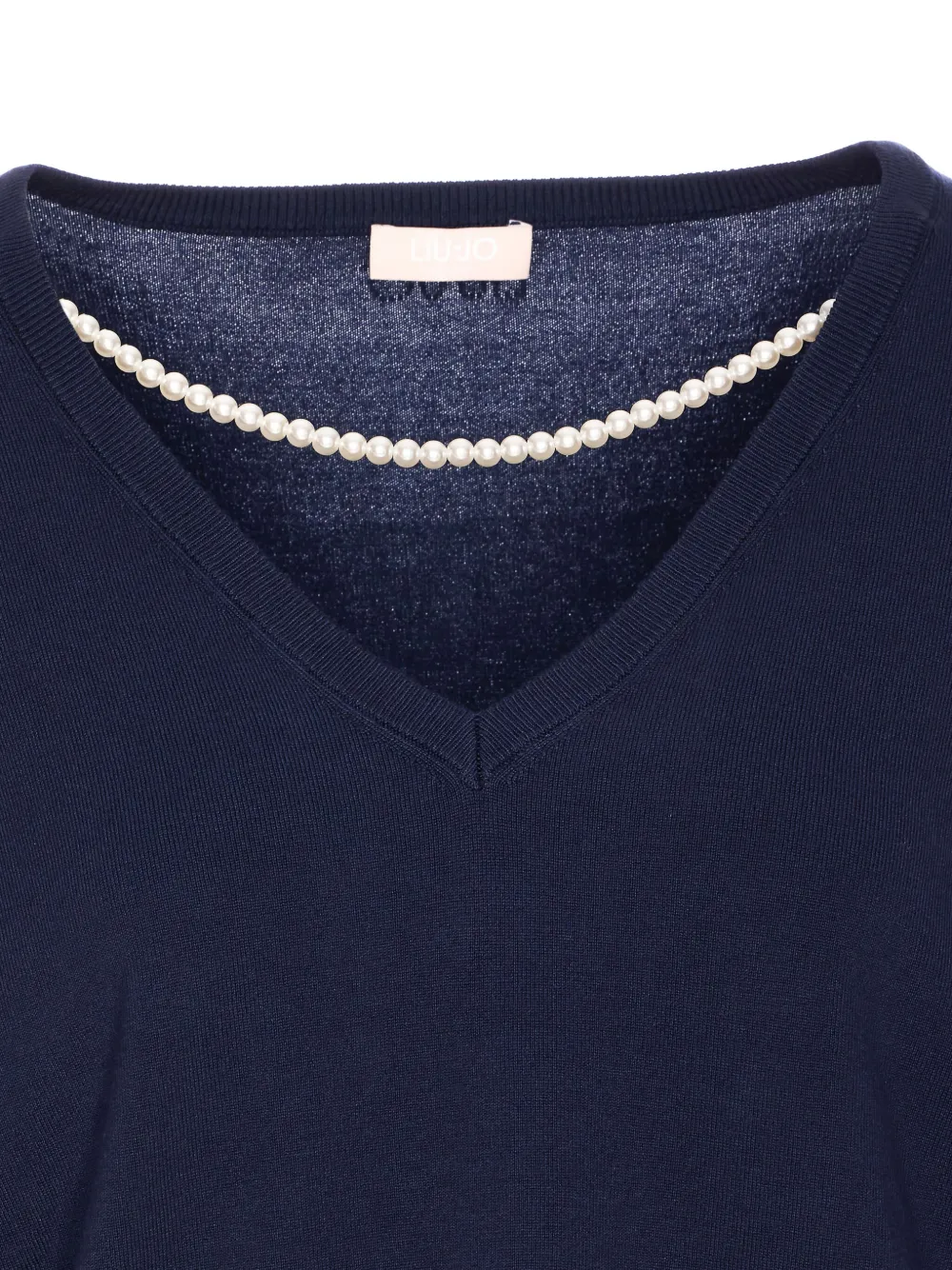 LIU JO Trui verfraaid met parels Blauw