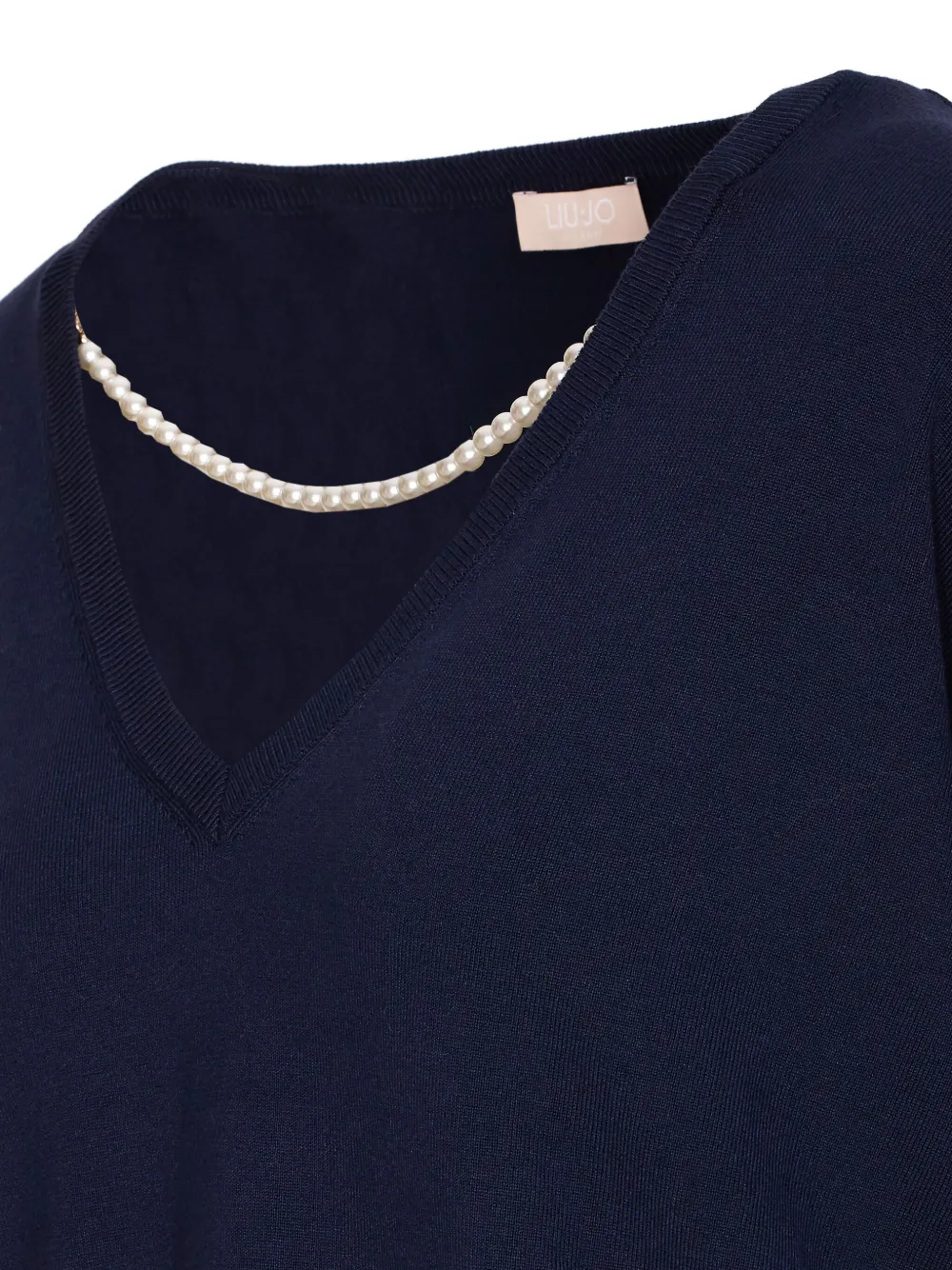 LIU JO Trui verfraaid met parels Blauw
