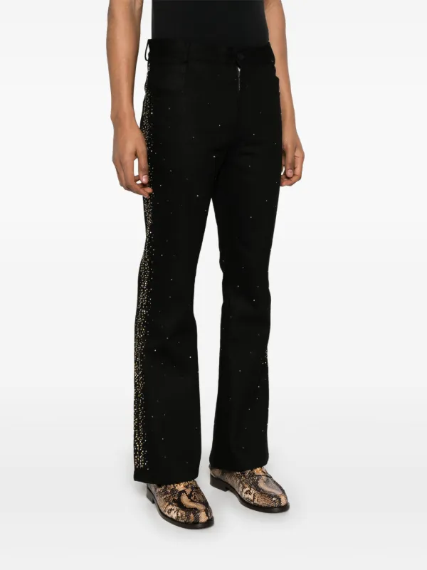 d*y様 ernest w baker ROSE STUDDED DENIM J d*y様 ernest w baker ROSE STUDDED DENIM J Black Rose Studded