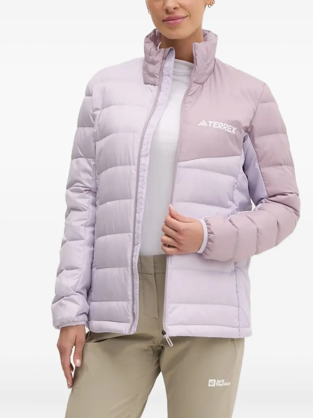 Adidas Originals Quilted Panelled Jacket In Pink