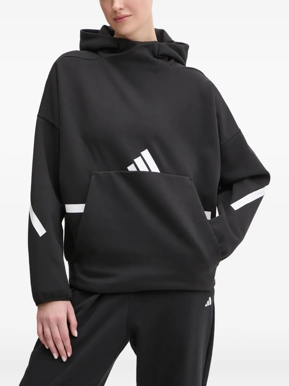 adidas logo-pocket panelled hoodie | Hoodies | Image 2