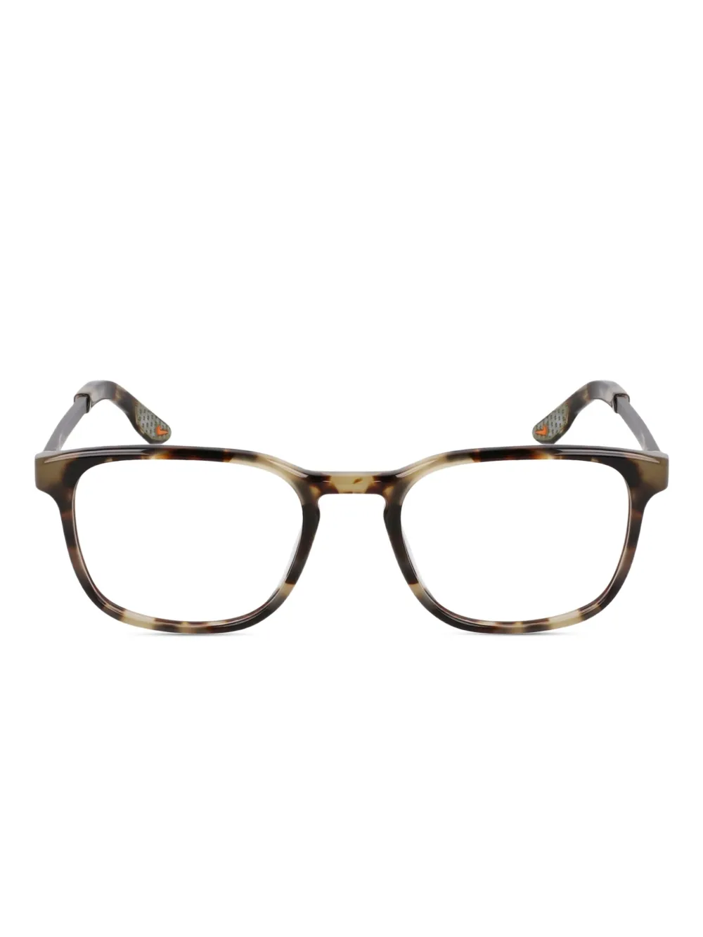 Nike tortoiseshell square-frame glasses | Green | Image 1
