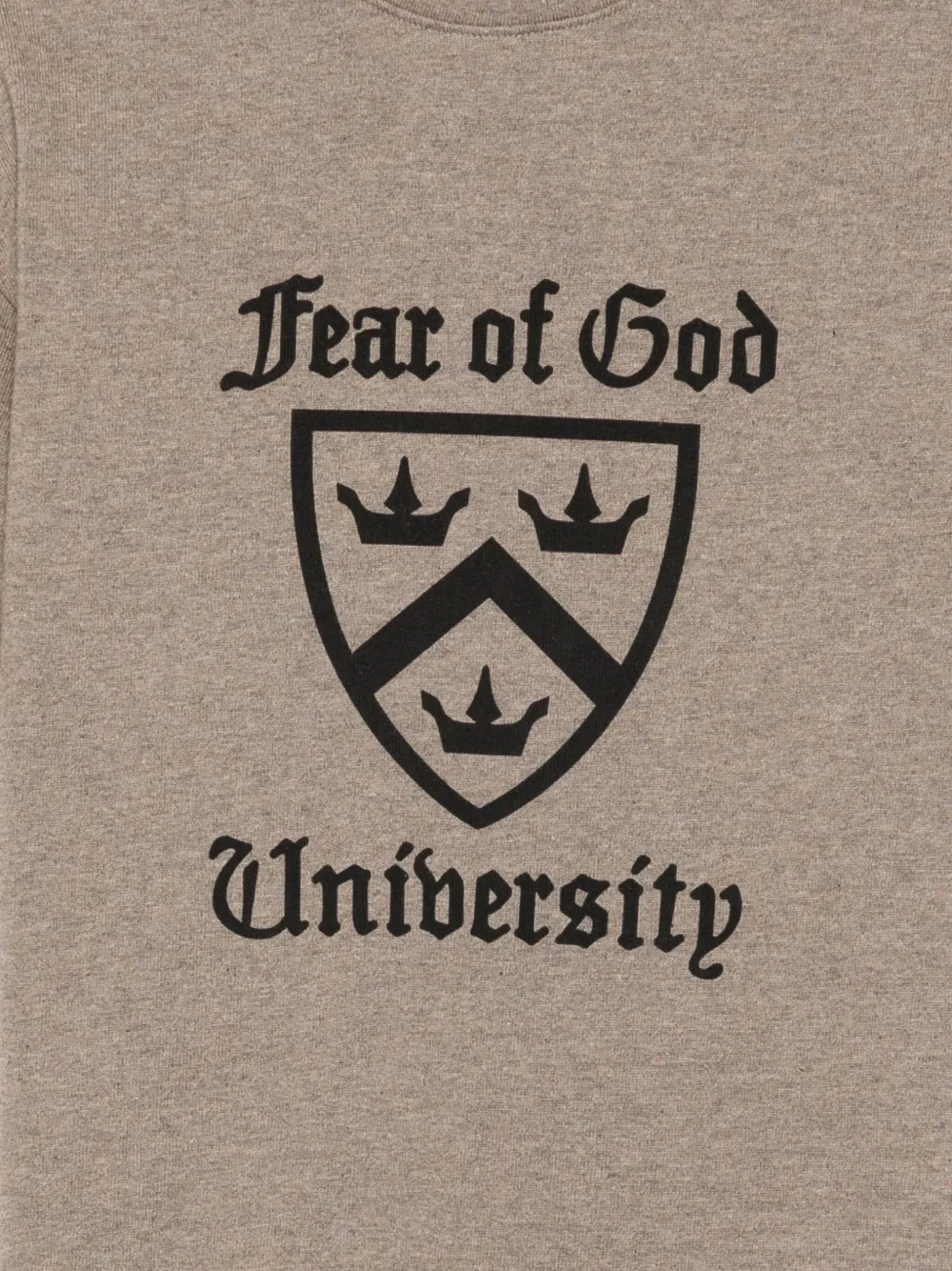 FEAR OF GOD ESSENTIALS KIDS Katoenen T-shirt met logoprint Grijs