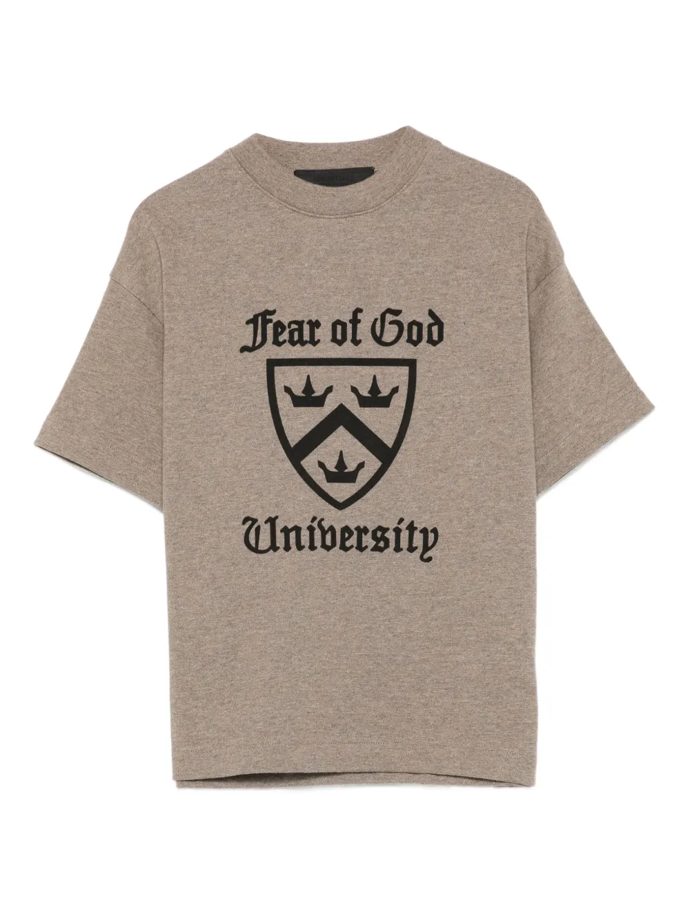 FEAR OF GOD ESSENTIALS KIDS Katoenen T-shirt met logoprint Grijs