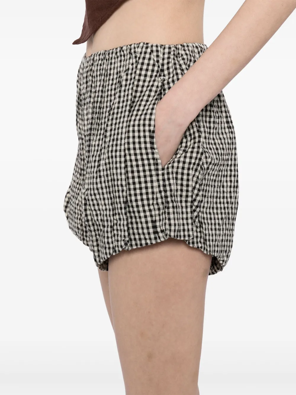 Shop Posse Aurelia Shorts In Black
