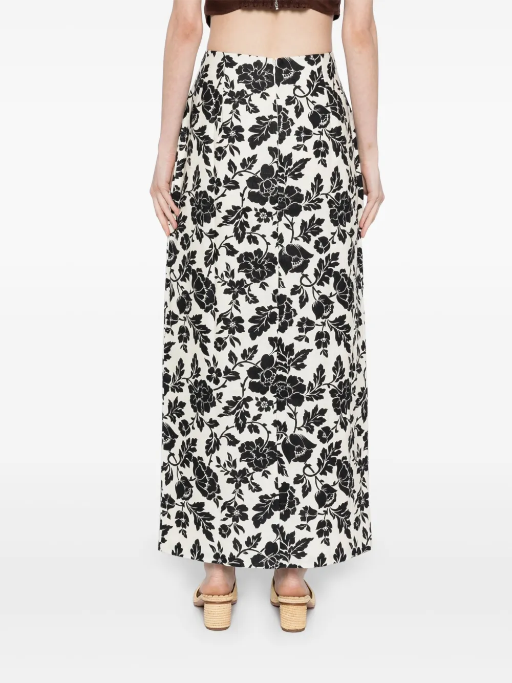 Shop Posse Romeo Column Skirt In Black