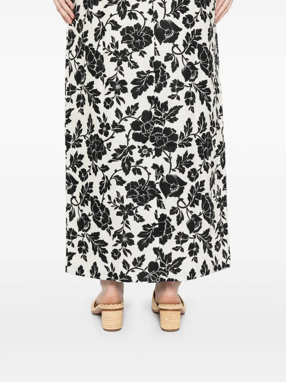 Shop Posse Romeo Column Skirt In Black