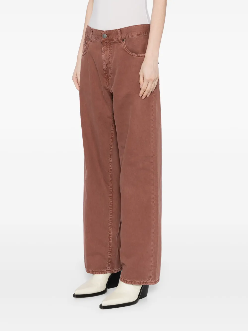 Haikure Bonnie Twill 45 jeans Bruin