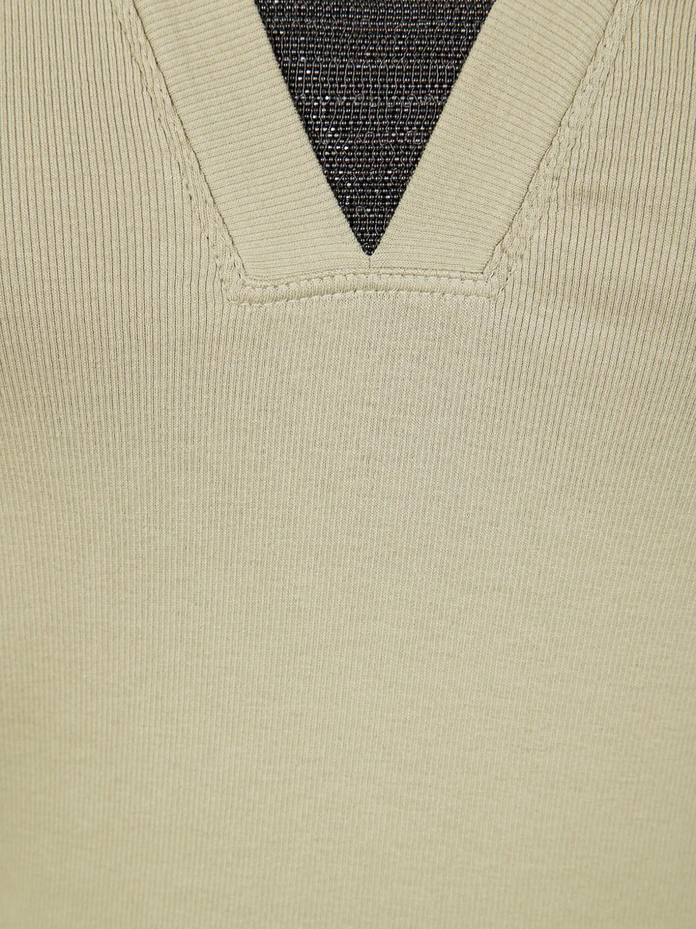 Brunello Cucinelli T-shirt met V-hals Groen