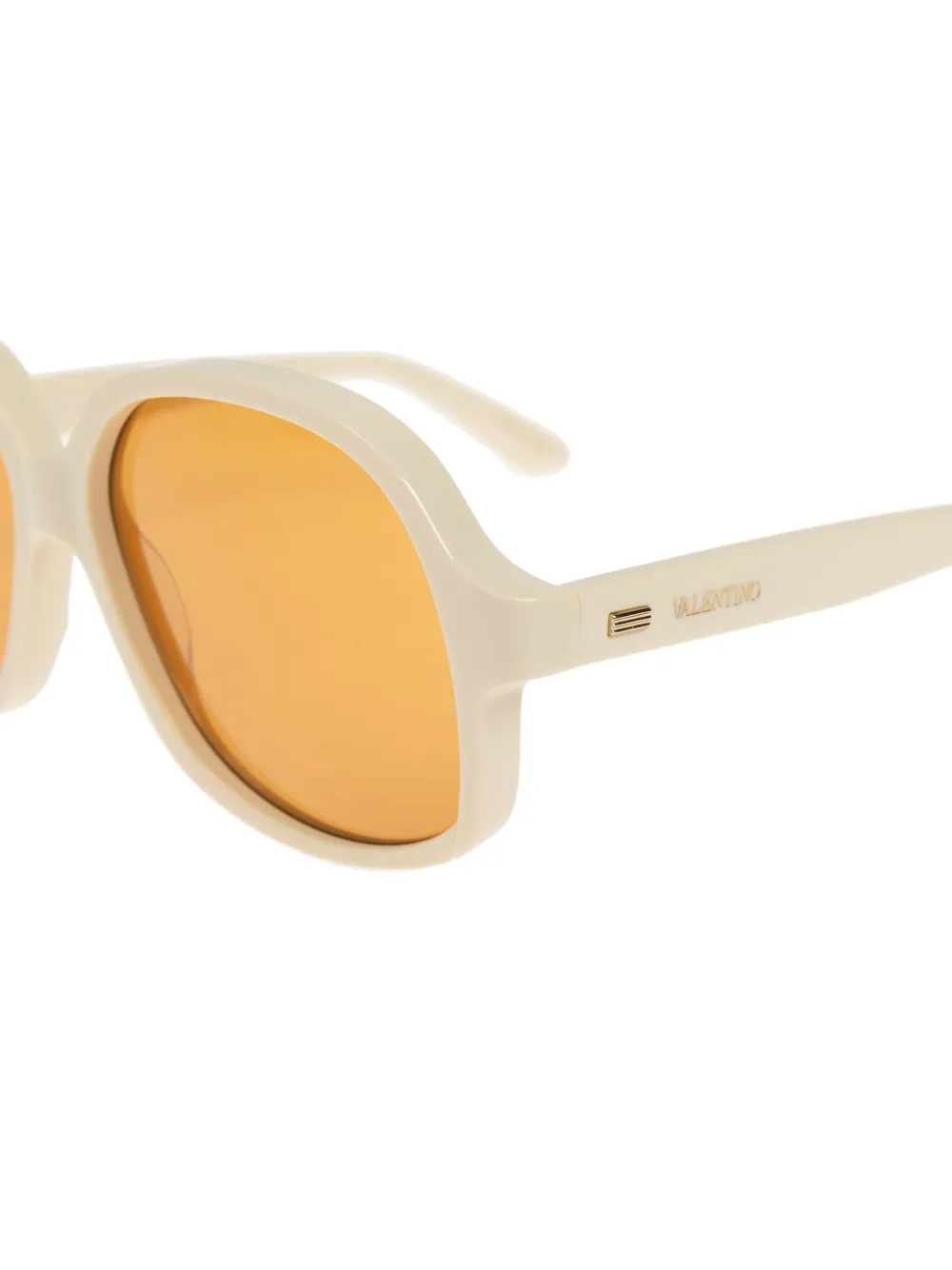 VALENTINO GARAVANI EYEWEAR logo-print sunglasses - Wit