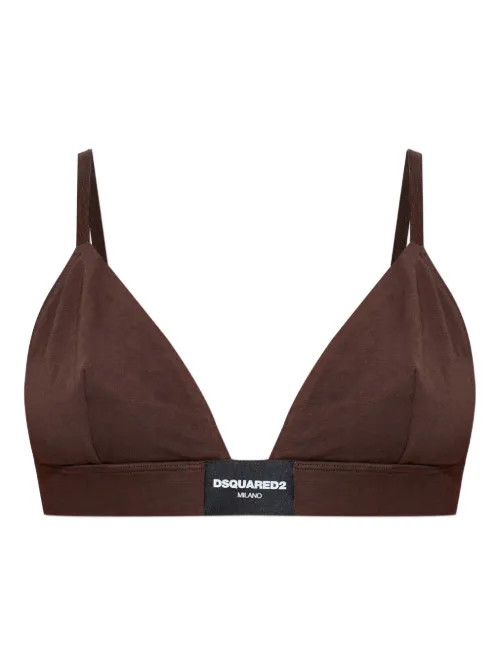 Soutien-gorge à patch logo - DSQUARED2 - Modalova