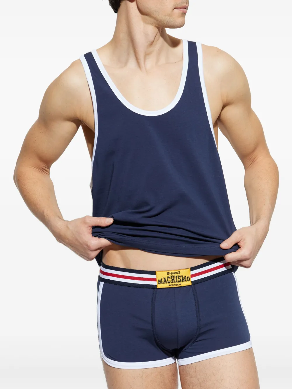 DSQUARED2 Tanktop van stretchkatoen Blauw