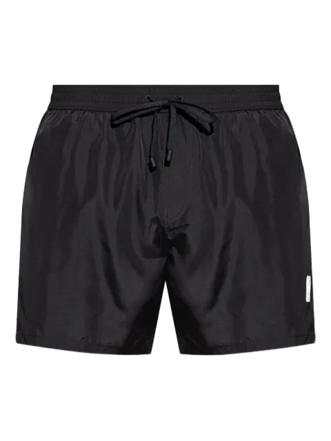 Balmain shorts de playa con parche del logo