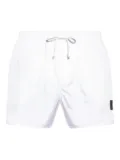 Balmain logo-patch swim shorts - White