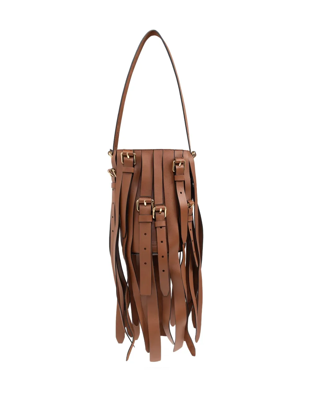 Moschino Schoudertas met ceintuur detail Bruin