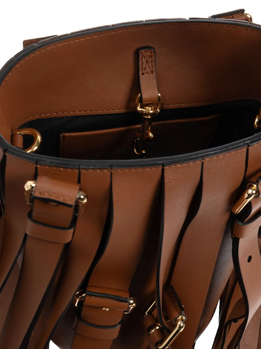 Moschino Schoudertas met ceintuur detail Bruin