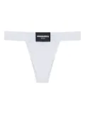 DSQUARED2 logo-patch thong - White