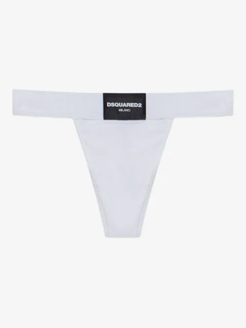 DSQUARED2 tanga con parche del logo