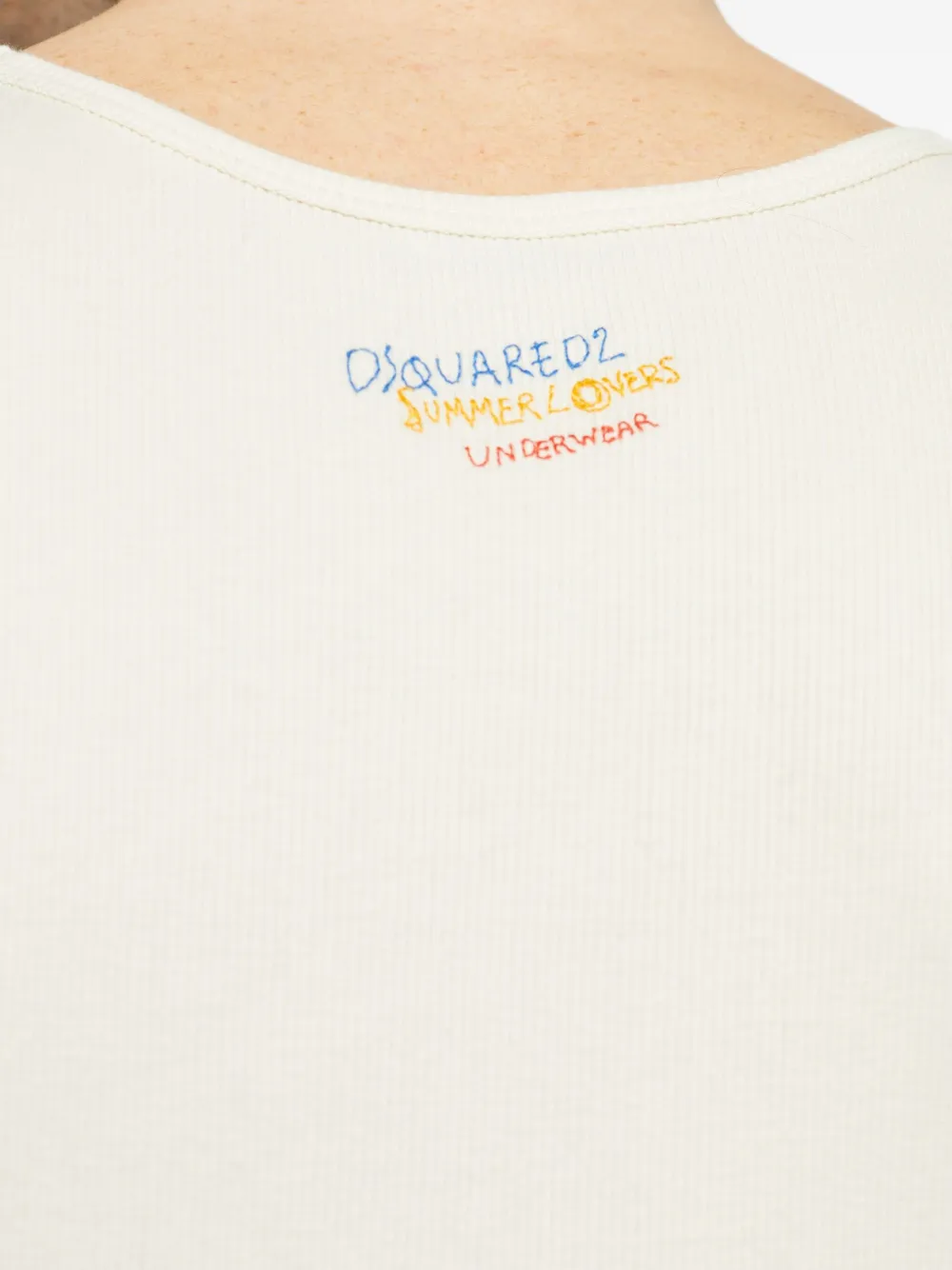 DSQUARED2 Katoenen tanktop Beige