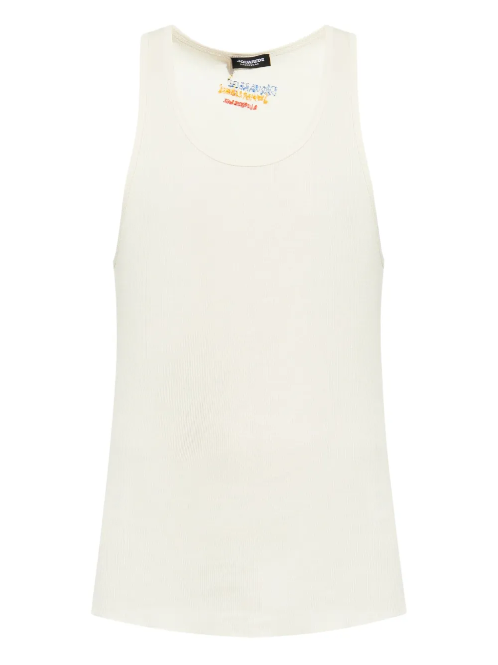 DSQUARED2 cotton tank top | tons neutres | Image 1