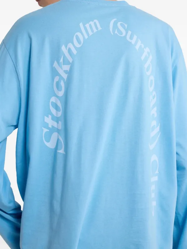 Stockholm Surfboard Club long-sleeve Graphic t-shirt | Blue