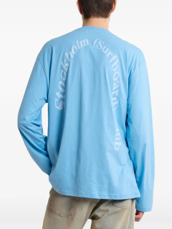 Stockholm Surfboard Club long-sleeve Graphic t-shirt | Blue