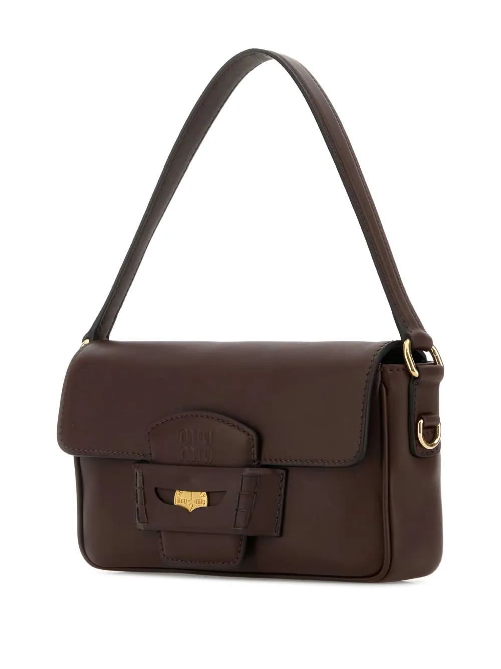 Miu Penny schoudertas Bruin
